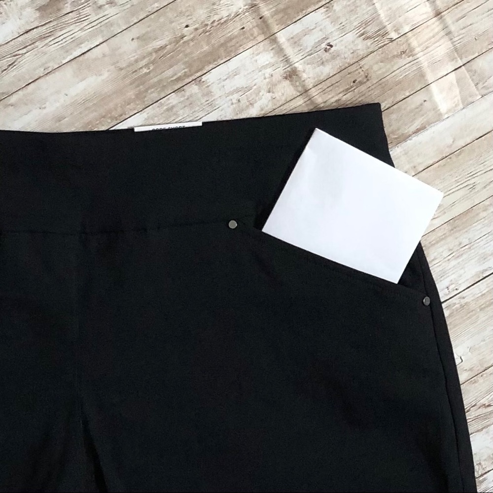 INC International Concept Black Pull-On Shorts 14 - Picture 8 of 9